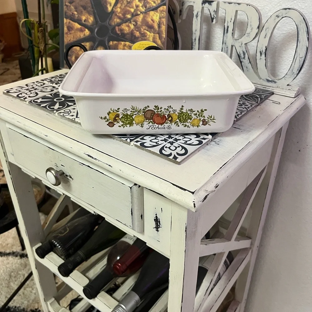 Vintage Corning-ware Spice of Life Square Baking Dish P-322